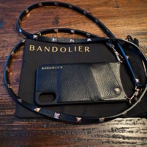 Bandolier Sarah Cross-body, Black/Rose Gold, X